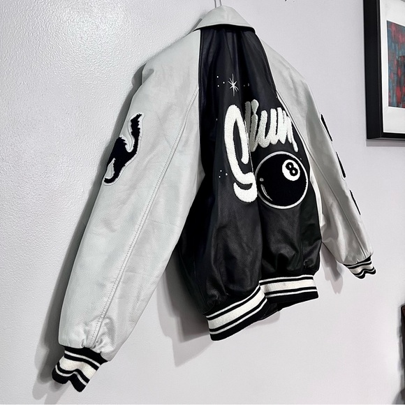 STADIUM by Stadium Good Number #8 Lucky 100% Leather Jacket MSRP$525 - Picture 15 of 16